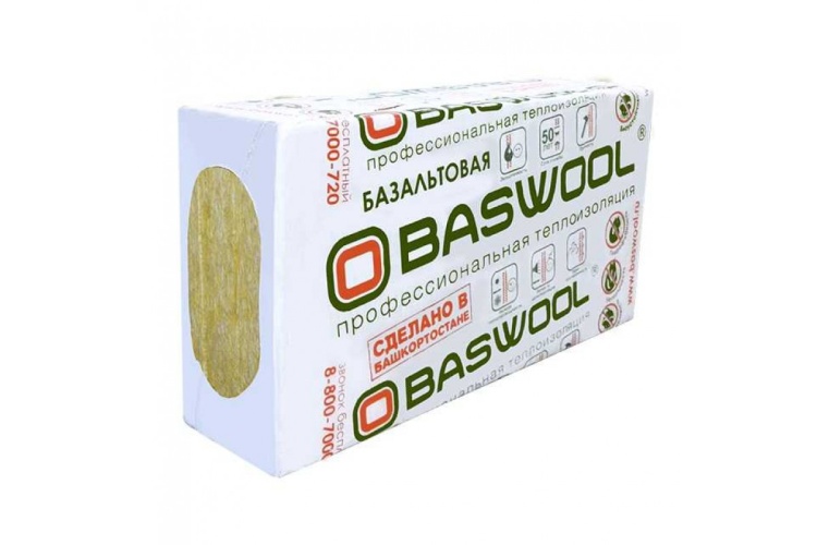 Утеплитель BASWOOL Фасад 120 1200х600х130 мм, 2 шт. уп